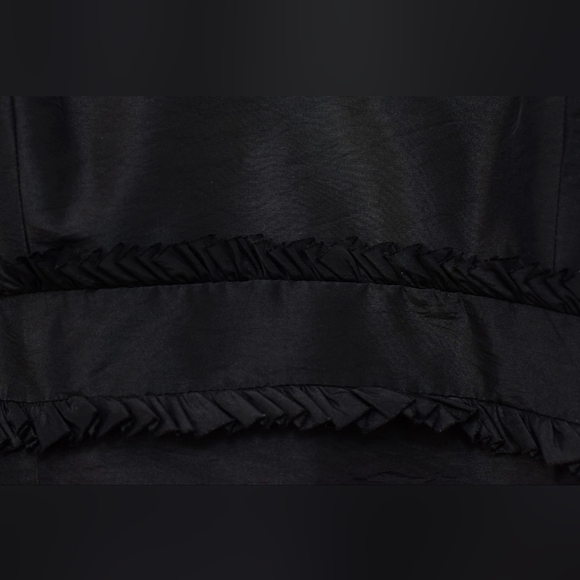 Badgley Mischka Black Strapless Floor Length Mermaid Gown Sz 10 Formal Prom Y2K - Picture 4 of 13